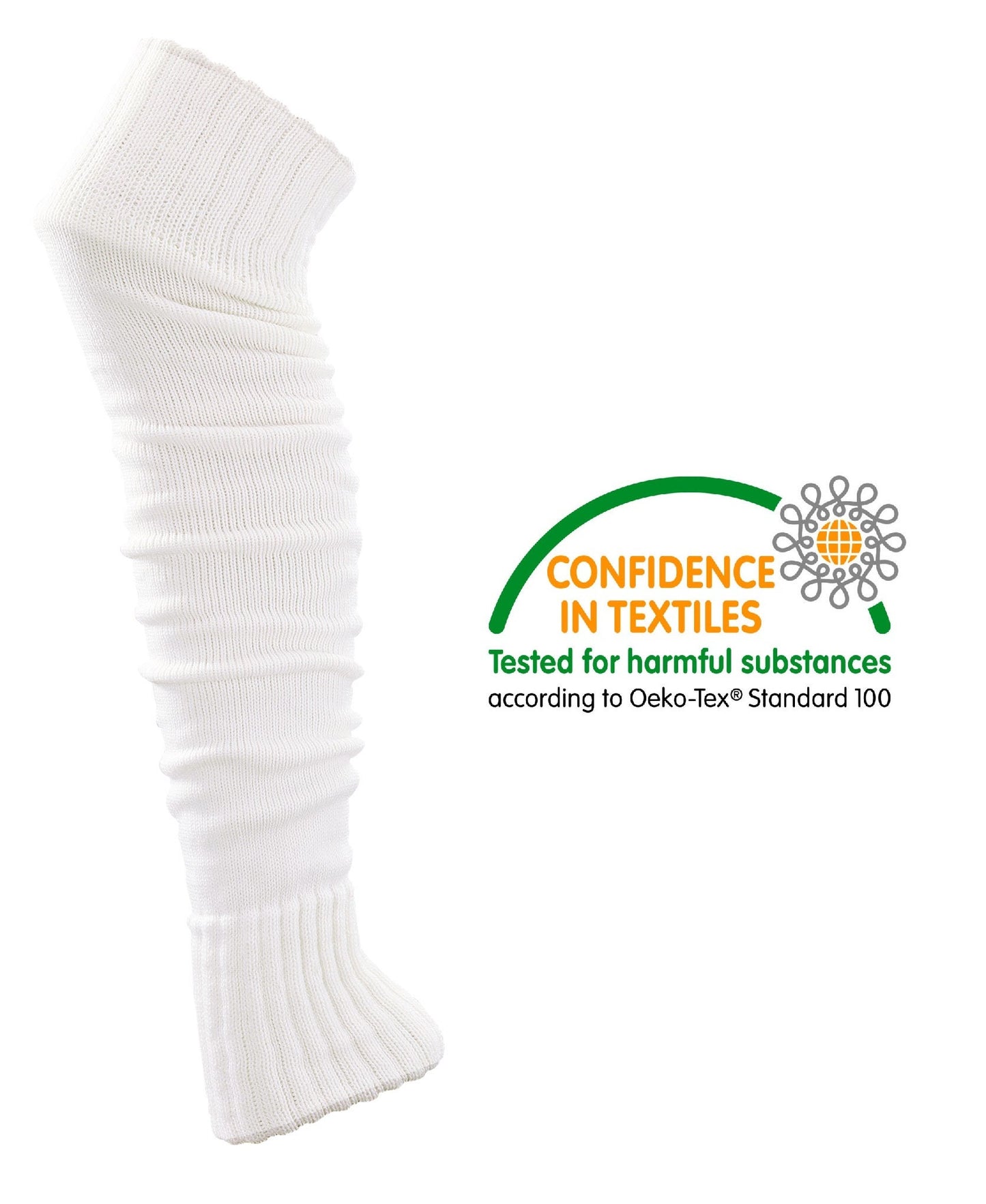 2 Pair Leg Warmers, Ladies Super soft Leg Warmer layer 1XBlack 1XWhite