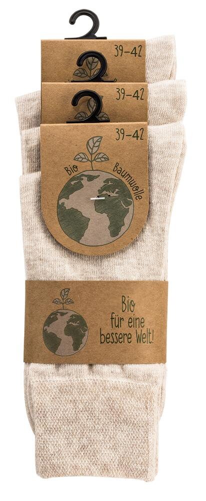 6X Classic Organic Cotton Dress Socks, Men & Women, Soft, Comfortable Calf, Organic Cotton, Basic, 3Black + 3Beige, Hand Linked, Seamless