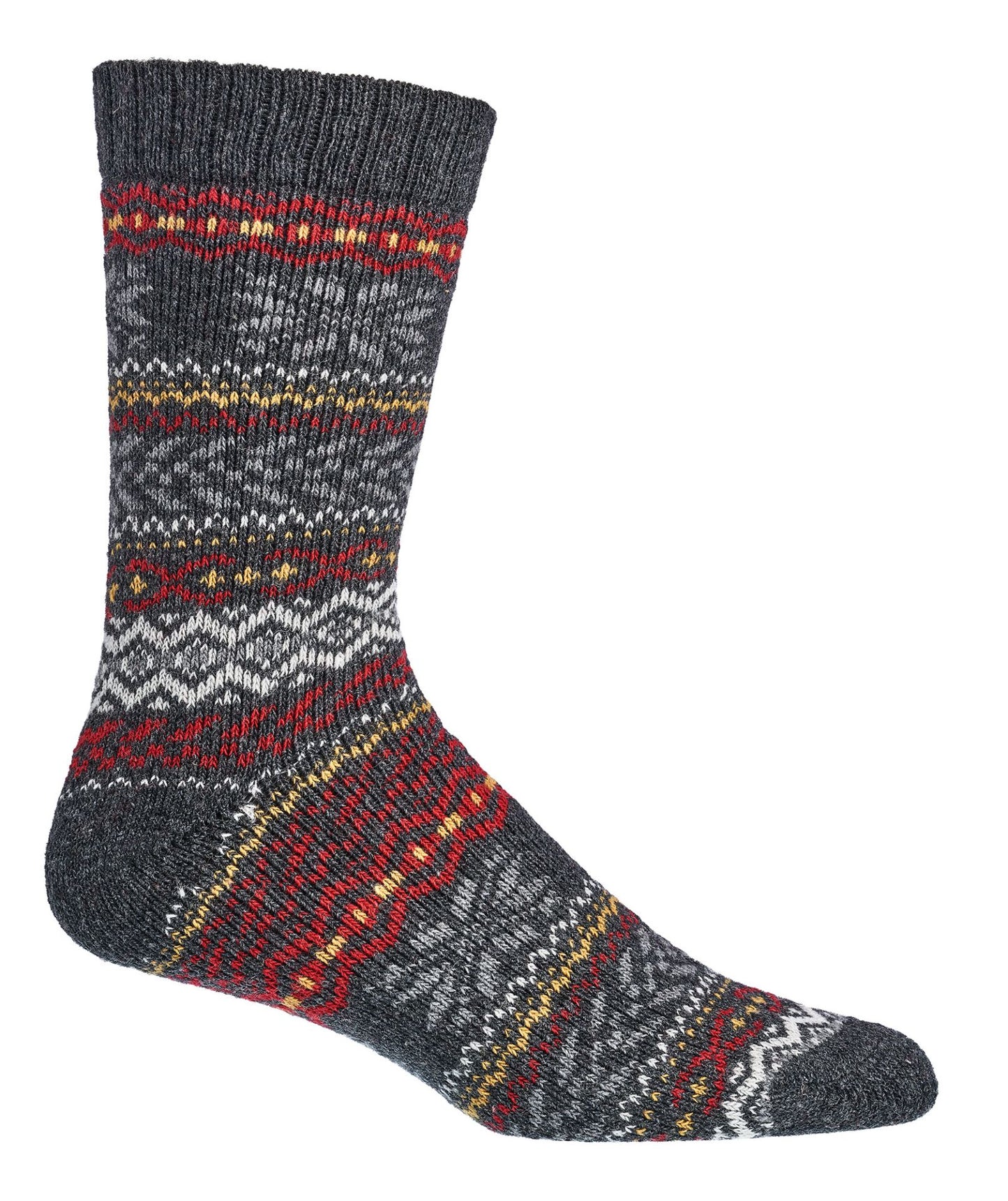 2 Pairs Norwegian Wool Socks for Men & Women, Winter Thermal Knitted