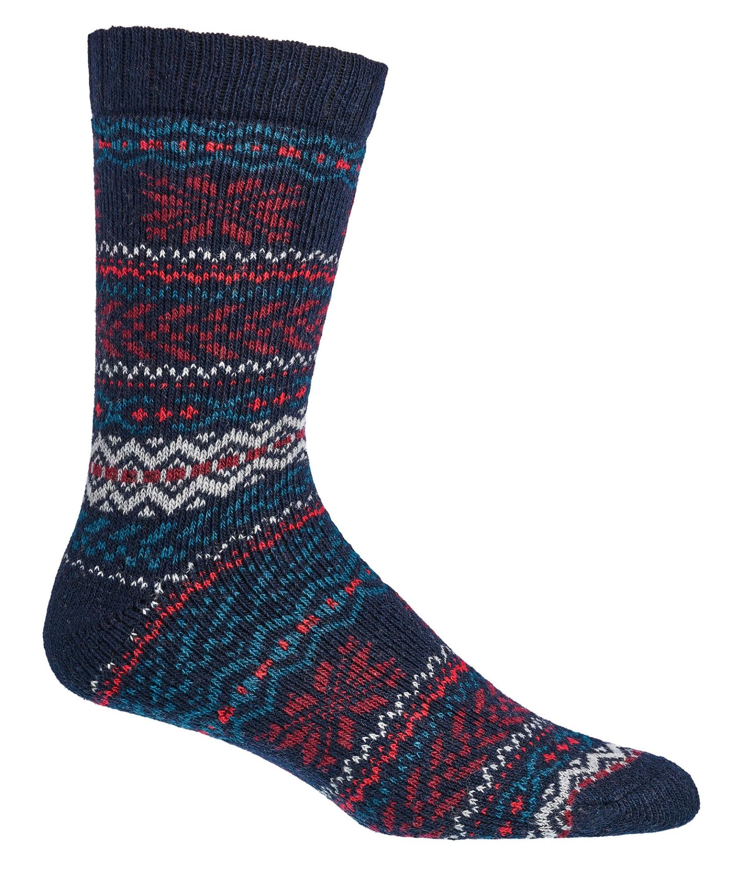 2 Pairs Norwegian Wool Socks for Men & Women, Winter Thermal Knitted