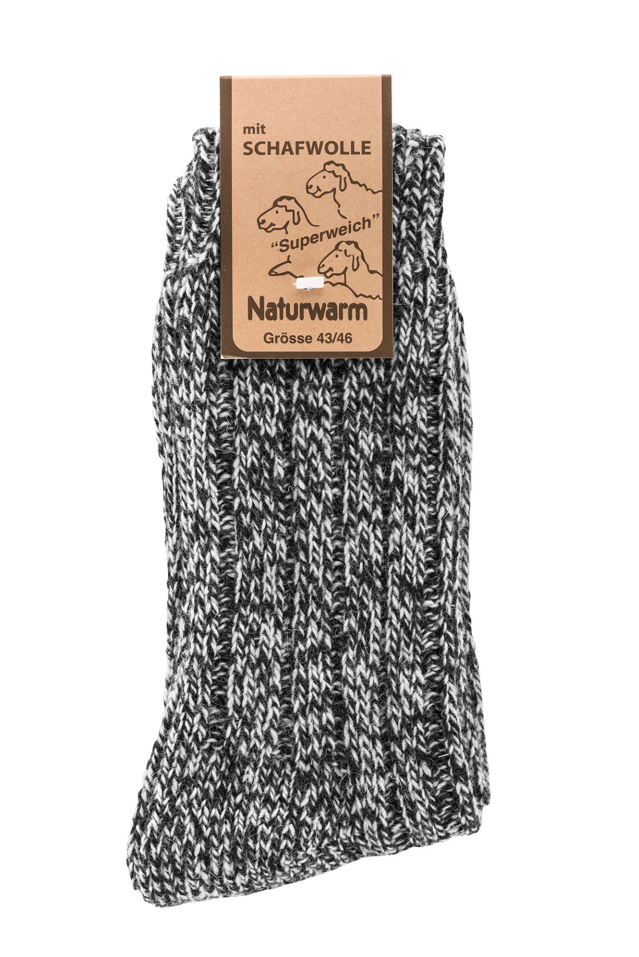 2 Pack Norwegian socks , Natural Wool, Lambs wool & cotton Socks, Thick