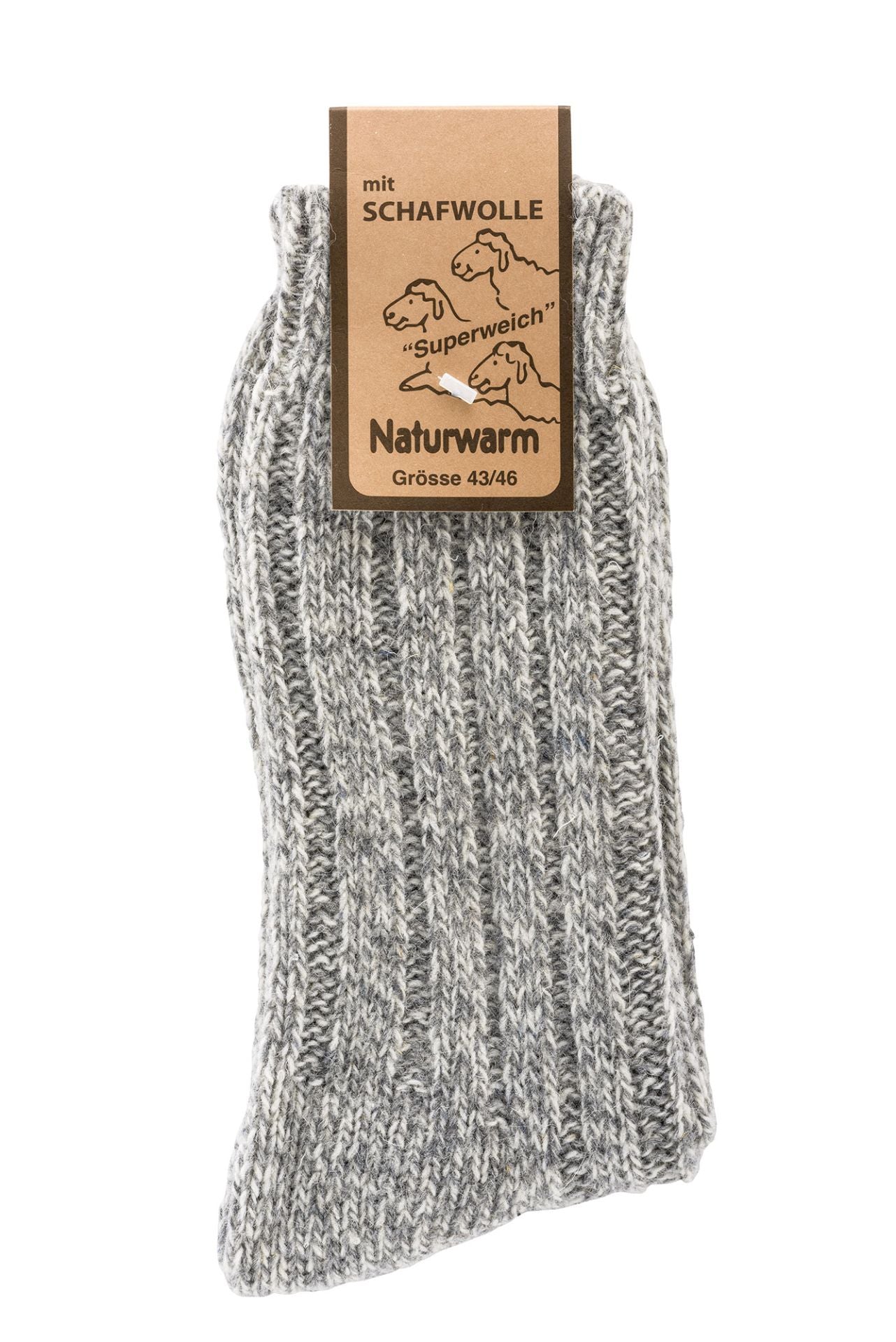 2 Pack Norwegian socks , Natural Wool, Lambs wool & cotton Socks, Thick