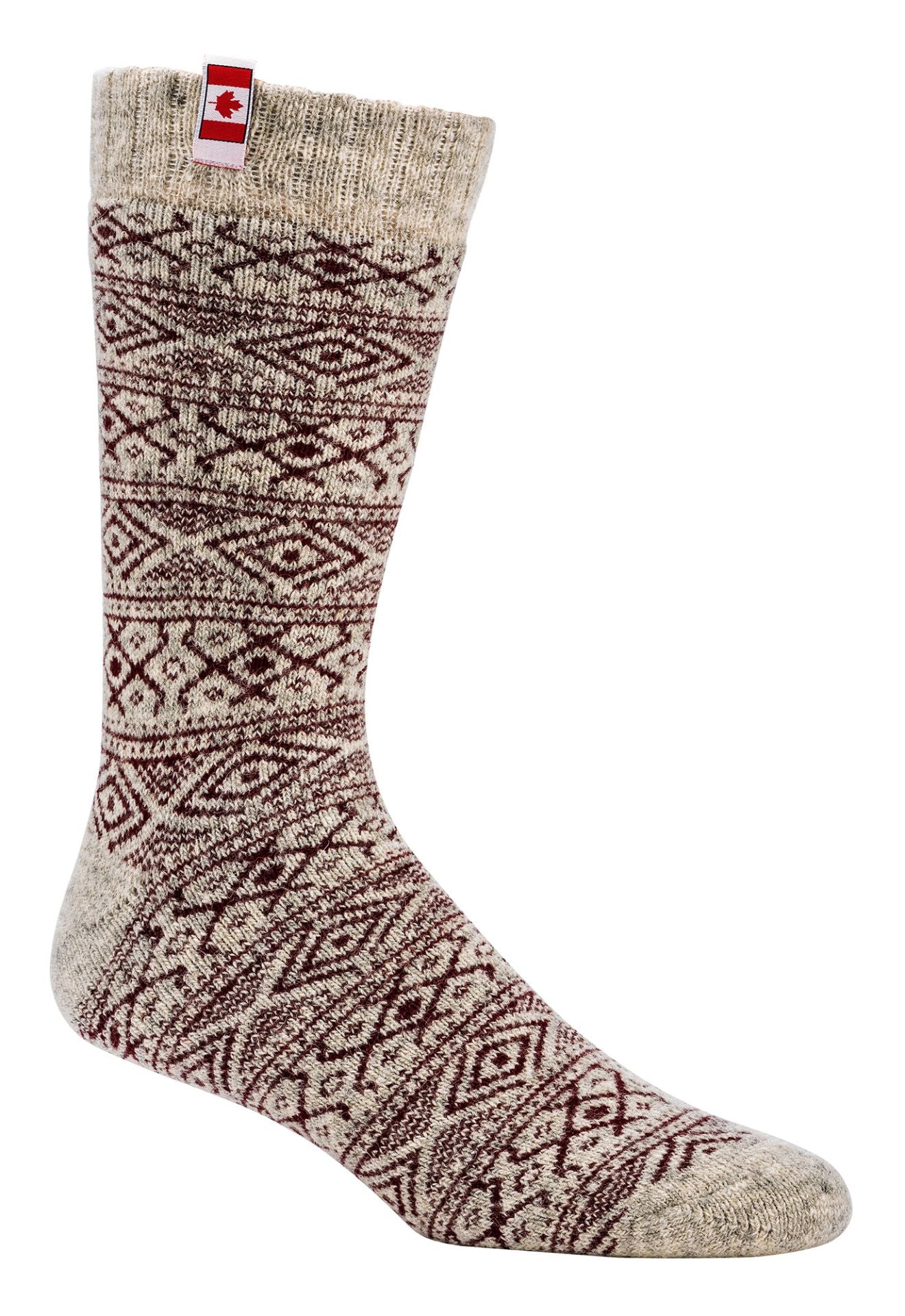 Twin Pack Full Plush 80% Wool Men & Women socks, Natural Premium Luxurious Wool,