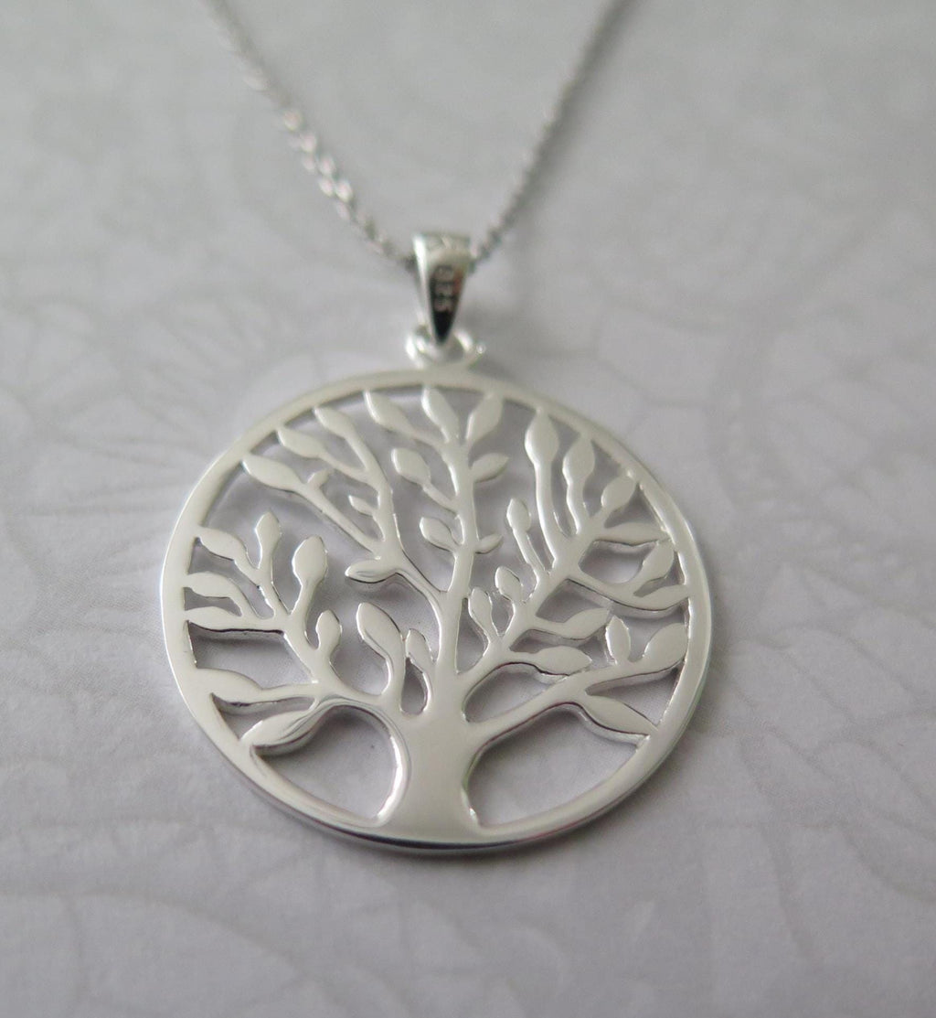 925 Silver Tree of Life Necklace – 18 Inch Chain – 2 Styles – Boho & Minimalist – Meaningful Jewelry Gift, Spiritual Gift for Women and Men