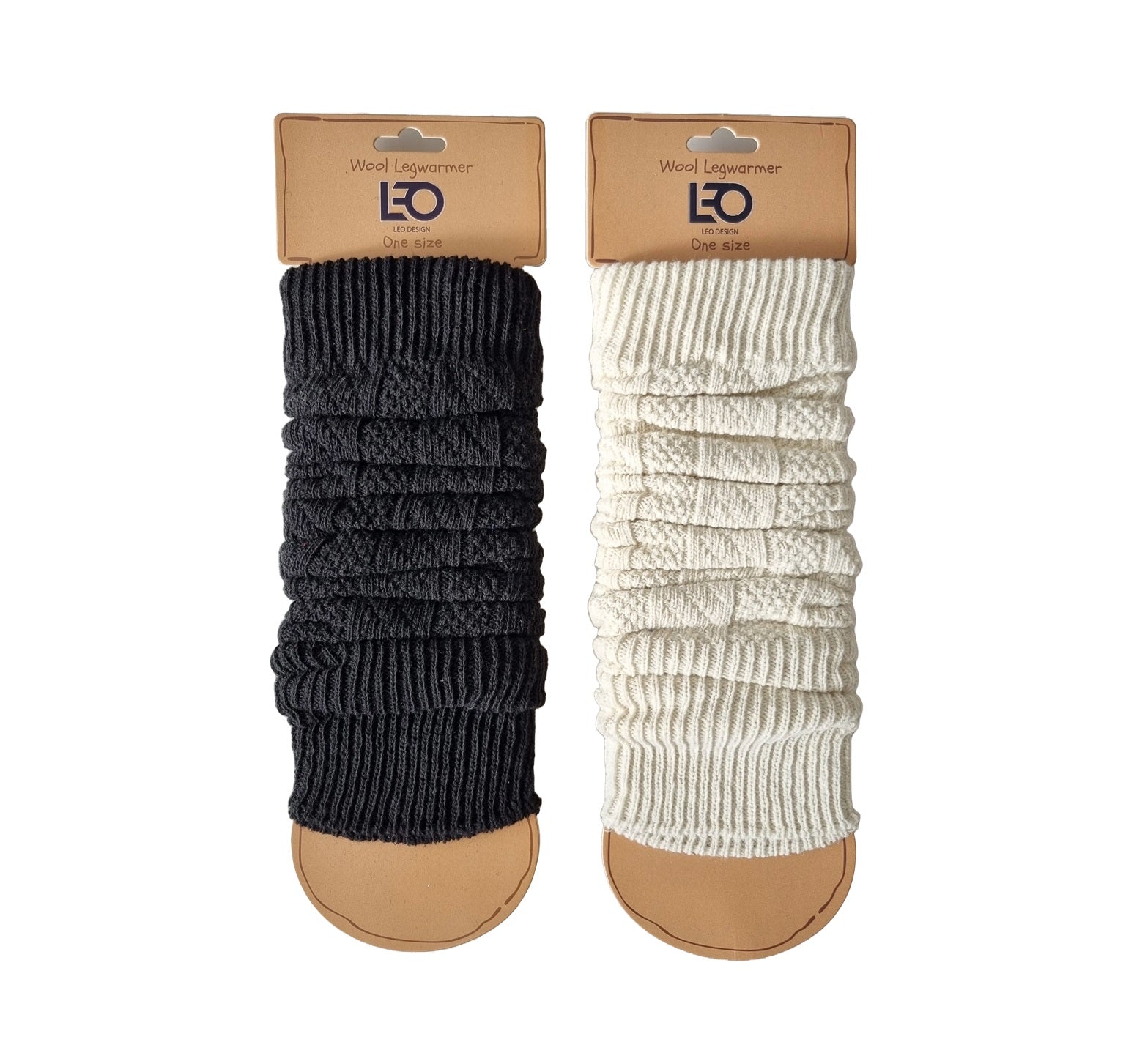 Natural Lambs Wool Leg Warmers, wool & Polyamide blend