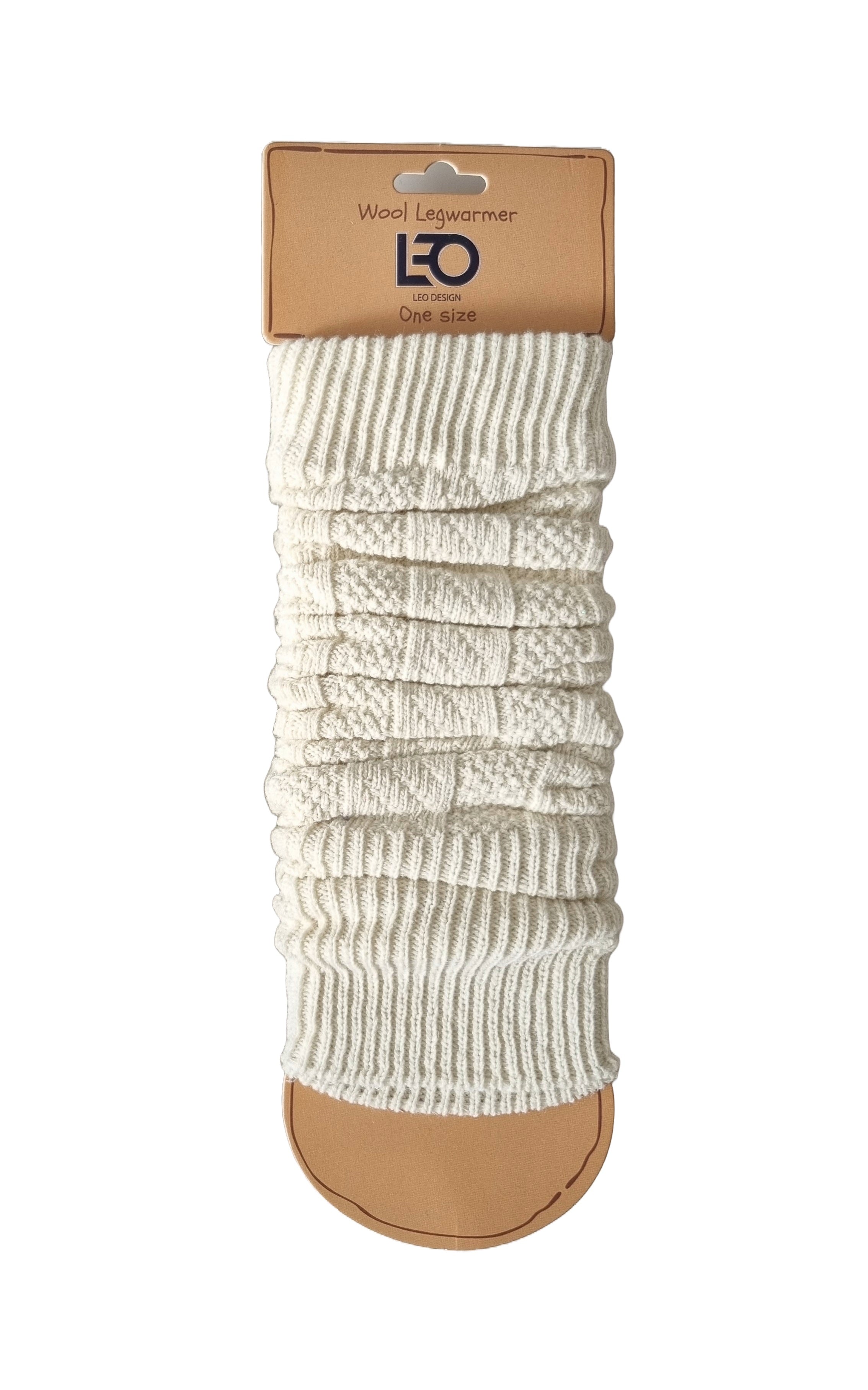 Natural Lambs Wool Leg Warmers, wool & Polyamide blend