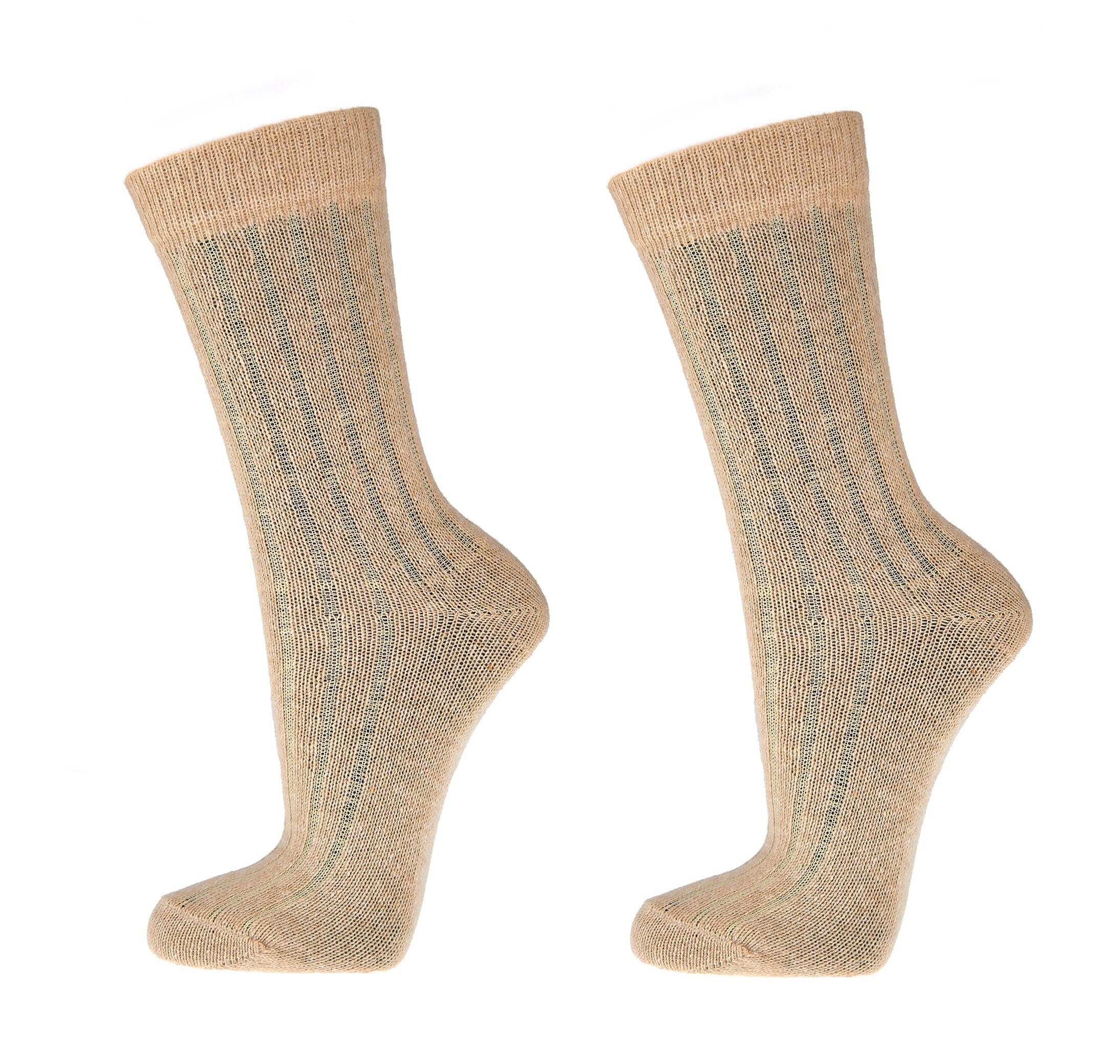 2X Extra Fine Luxury Cashmere and Merino Wool Socks, High-Quality
