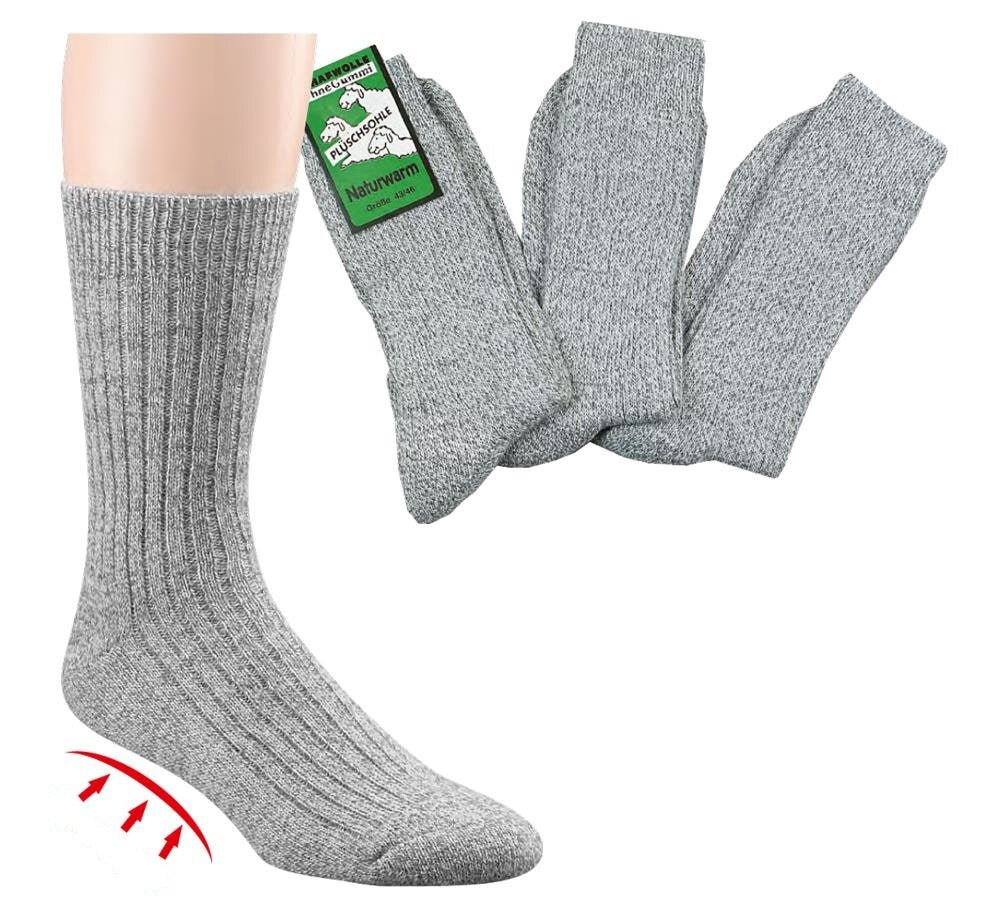 3 Pack Men socks, Natural Premium Norwegian Merino Wool, Blend of Lambs wool, Heavy wool, Pre-Washed, Thick soft & Warm sock, Thermal socks