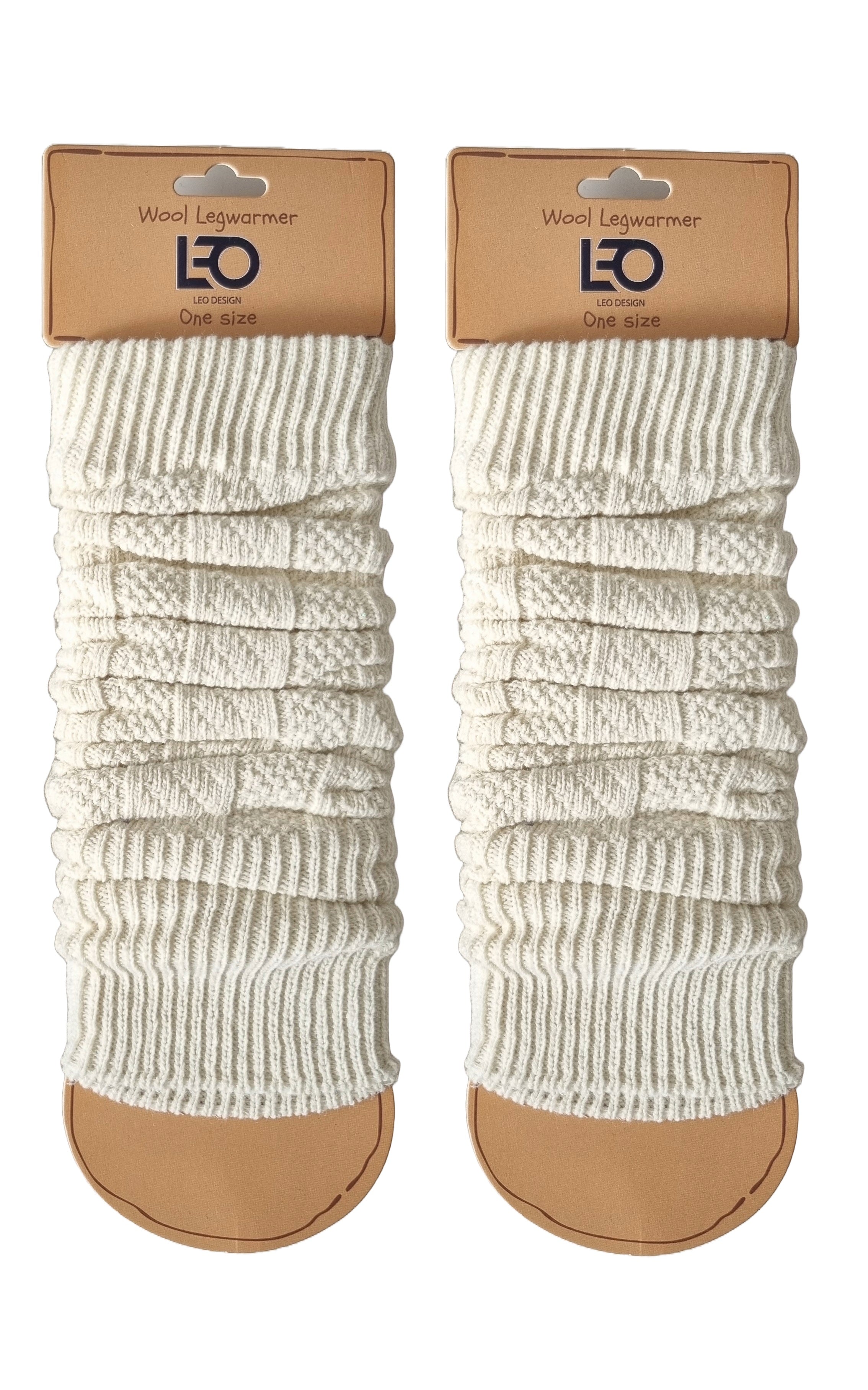 Natural Lambs Wool Leg Warmers, wool & Polyamide blend