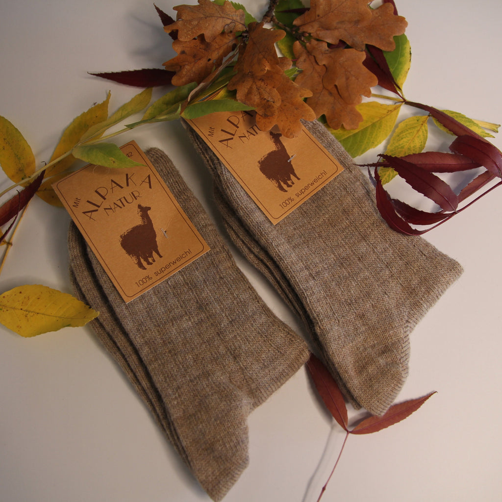 100% Percent Extra-Fine soft wool socks - 35% Alpaca Wool 65% Lambs Wool Socks for Men & Women