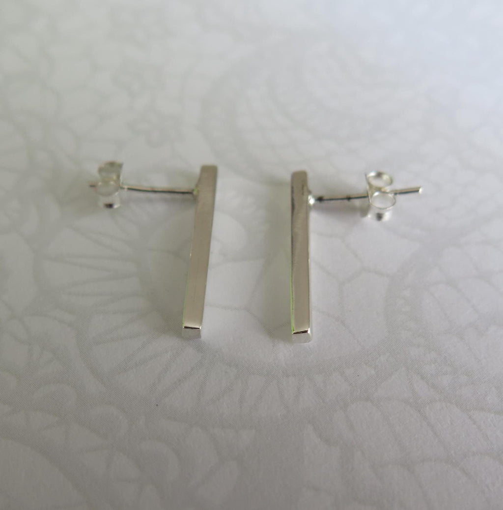 Minimalist Geometric 925 Sterling Silver Earrings – Dainty Triangle, Star & Line Studs – Simple and Elegant Jewelry, Delicate Gift for Her