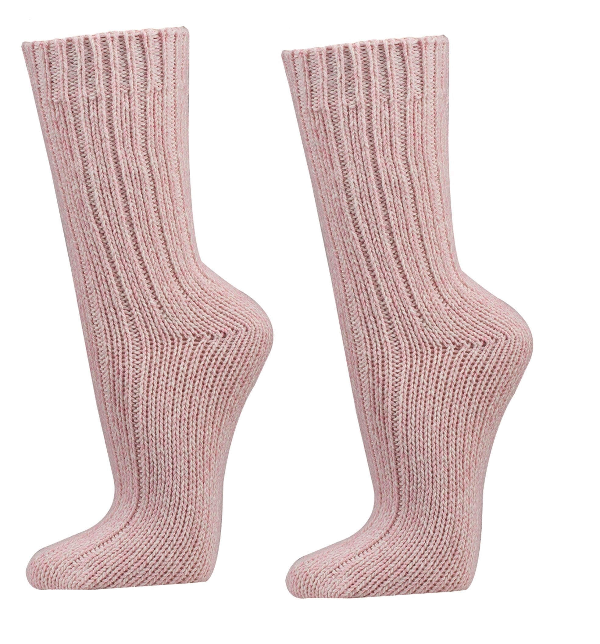 2X Natural Premium Norwegian Women Merino Wool socks, Lambs wool and cotton blend