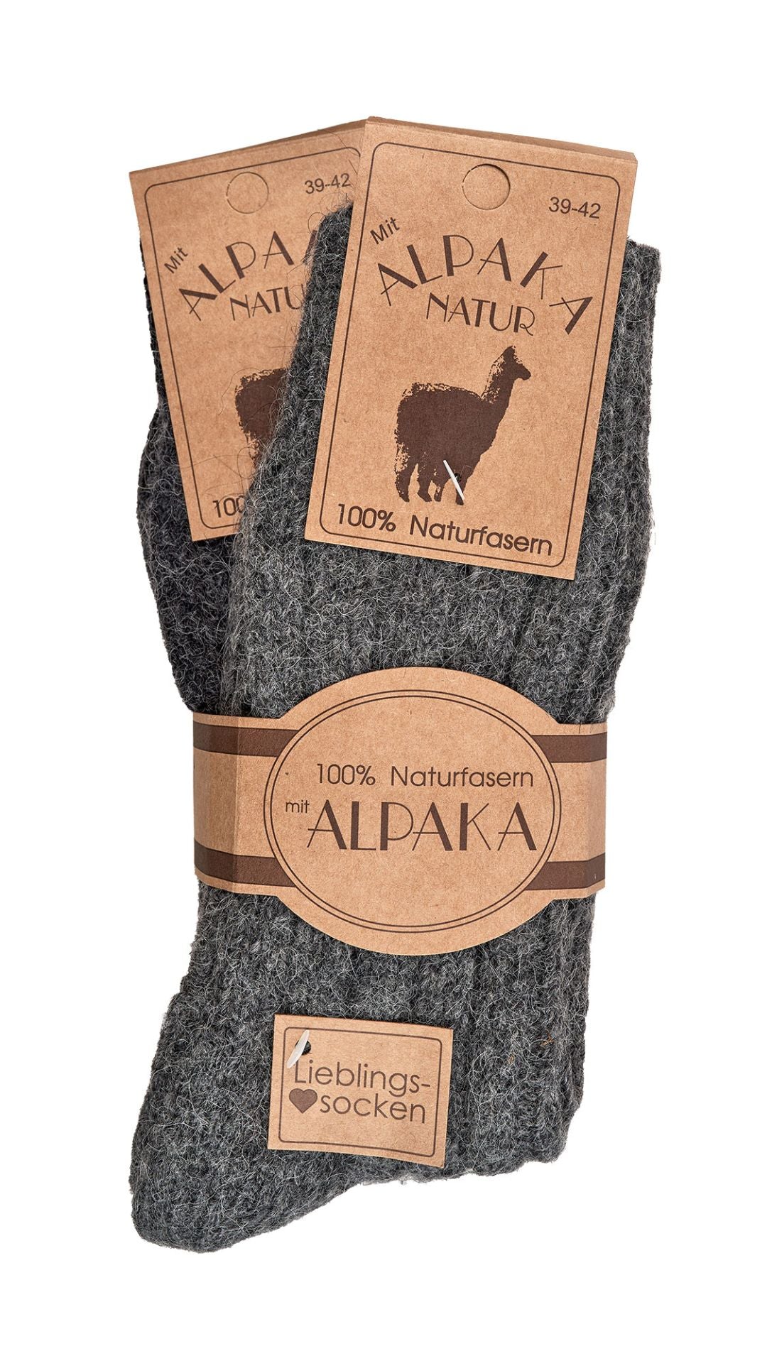 2 Pairs 100% LambsWool and Alpaca Wool for Men / Women Socks, Chunky Extremely warm soft