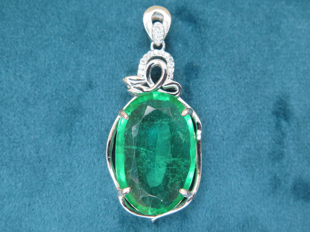 925 Sterling Silver Dainty Gemstone Silver Ring – Ruby Crystal, Emerald Crystal – Minimalist Crystal Jewellery, Chakra Stone with 18" Chain