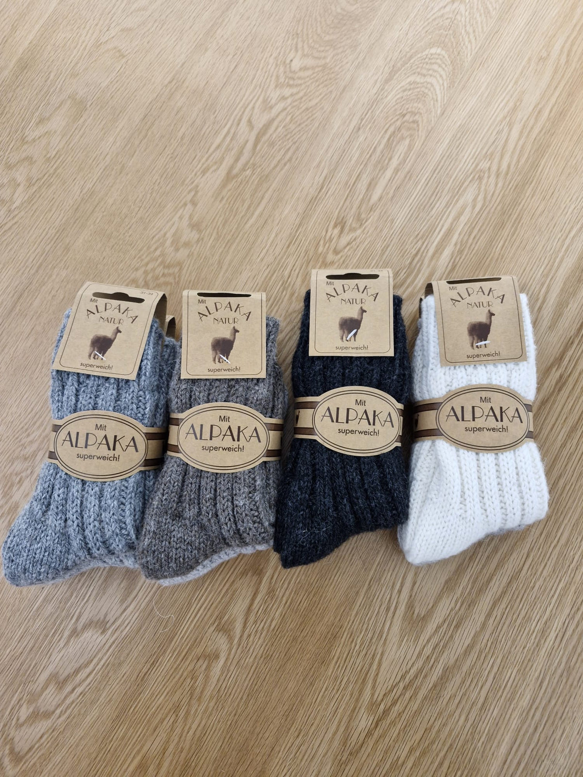 Kids Thick Knit Alpaca Wool Socks • Warm Winter Thermal Boot Socks for Boys & Girls • Cozy Toddler Slipper Socks • EU 23-34 / UK 6-2.5