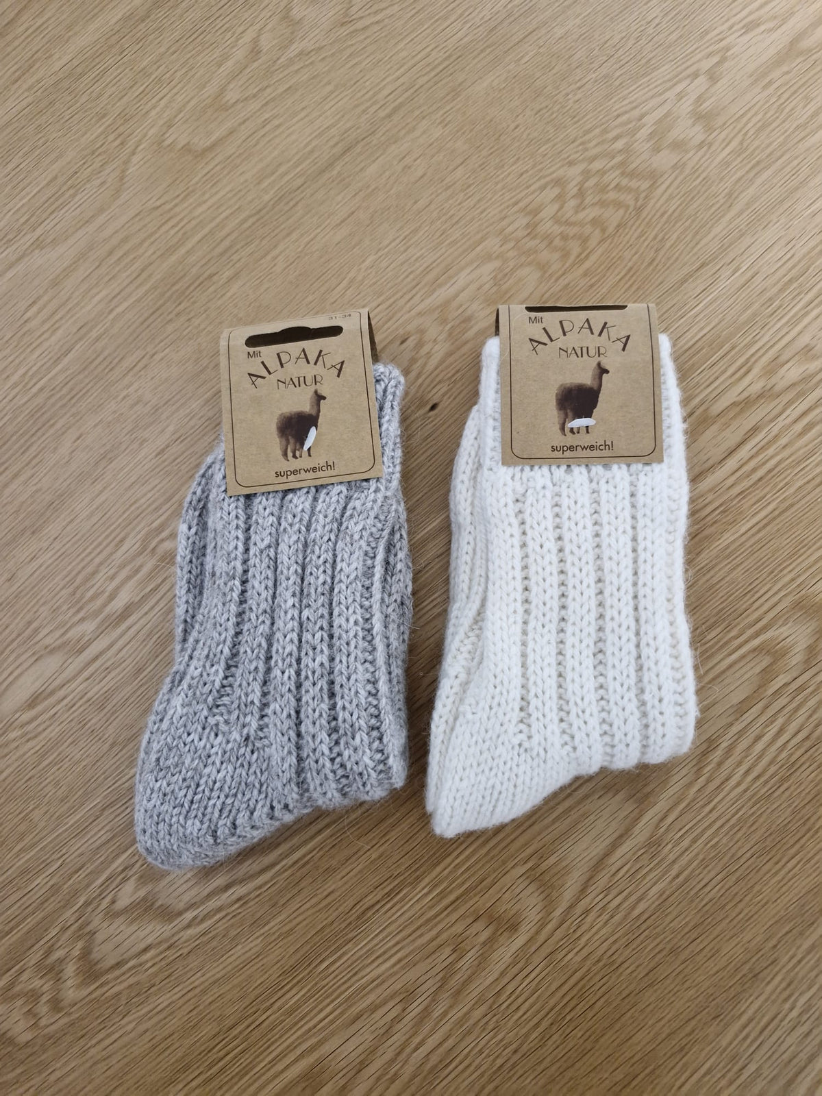 Kids Thick Knit Alpaca Wool Socks • Warm Winter Thermal Boot Socks for Boys & Girls • Cozy Toddler Slipper Socks • EU 23-34 / UK 6-2.5