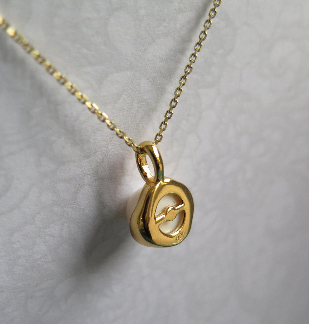 Freshwater Pearl Necklace 925 Sterling Silver - 18-20 Inch Adjustable Chain - Silver or 18K Gold Plated Option- Minimalist Boho Gift for Her