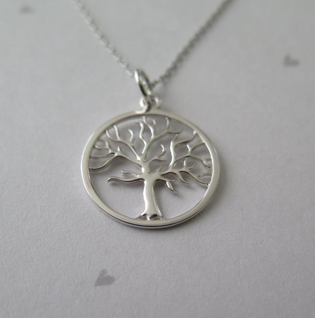 925 Silver Tree of Life Necklace – 18 Inch Chain – 2 Styles – Boho & Minimalist – Meaningful Jewelry Gift, Spiritual Gift for Women and Men