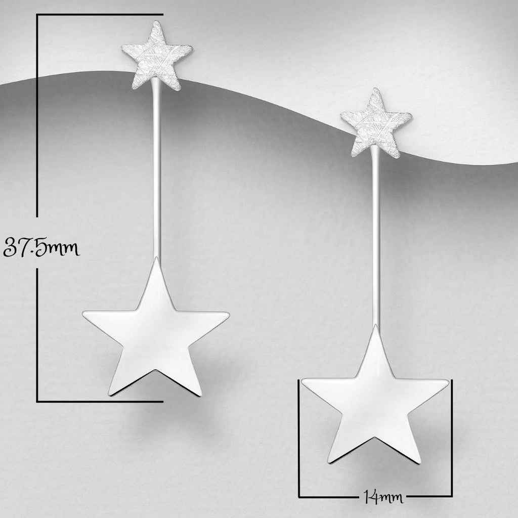 Minimalist Geometric 925 Sterling Silver Earrings – Dainty Triangle, Star & Line Studs – Simple and Elegant Jewelry, Delicate Gift for Her