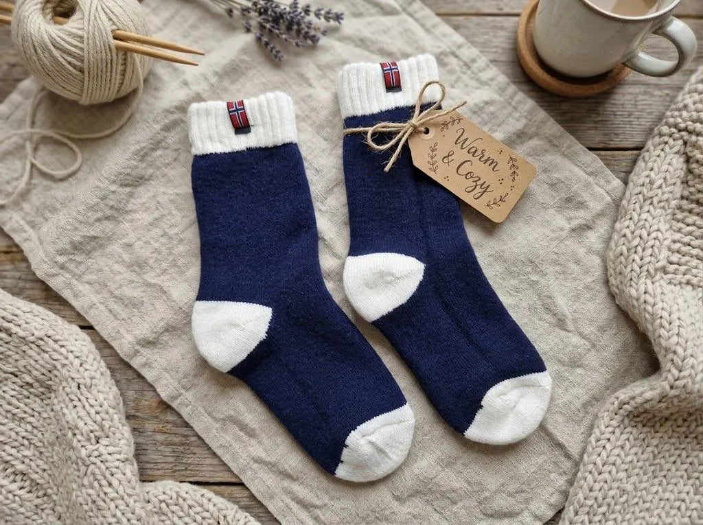 70% Lambswool & Alpaca Blend Socks, Full Plush Gift for Men and Women