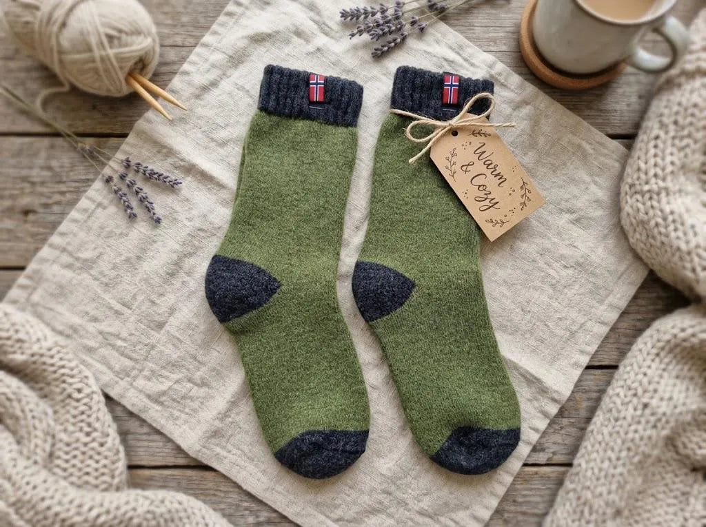 70% Lambswool & Alpaca Blend Socks, Full Plush Gift for Men and Women