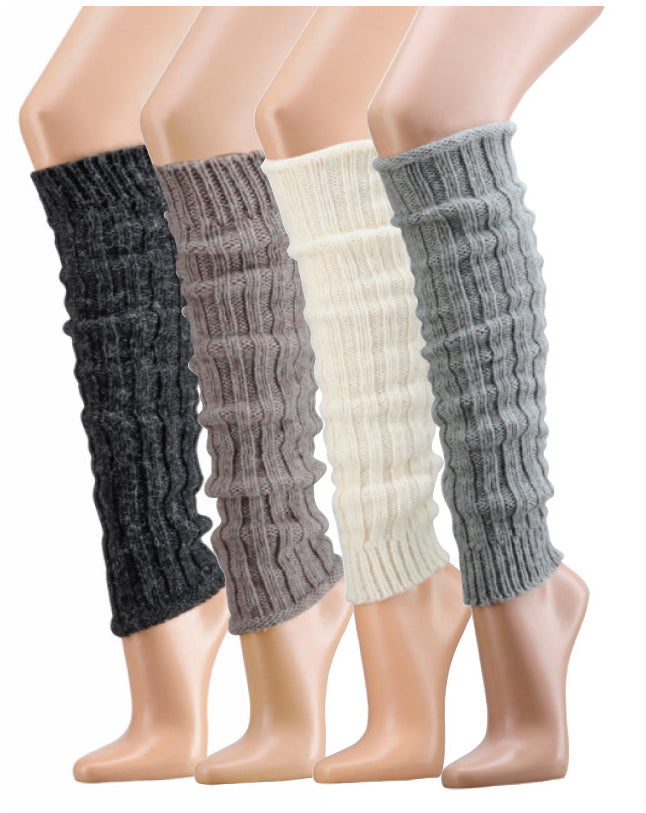 Alpaca Wool Women Legwarmer, Blend of Lambs wool and Alpaca wool Rib Leg Warmer - One Size