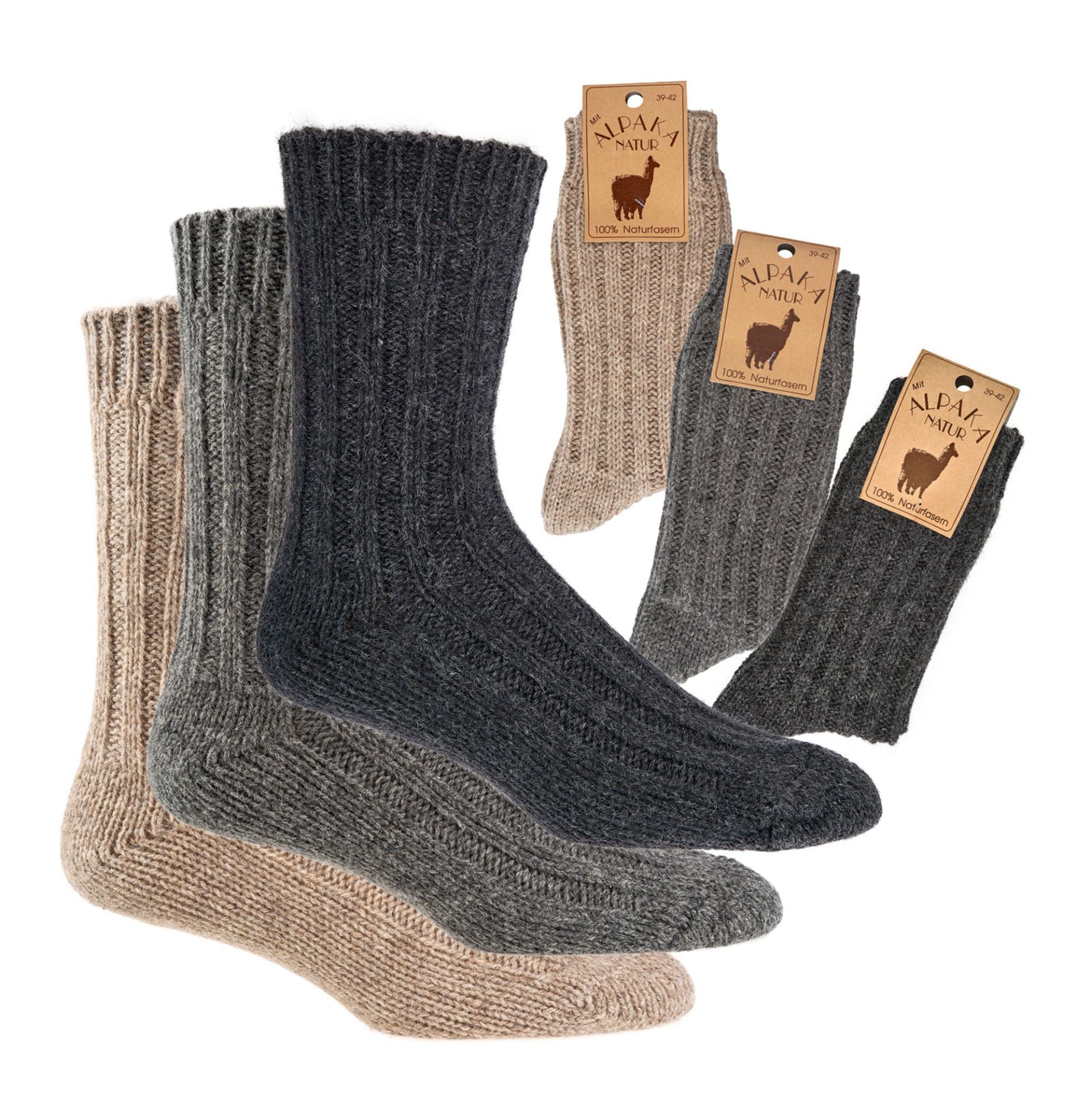 2X Norwegian Virgin Wool and Alpaca Wool Socks for Men/women, Vintage Nordic Soft warm for Winter, Luxury Chunky Socks for Freezing weather