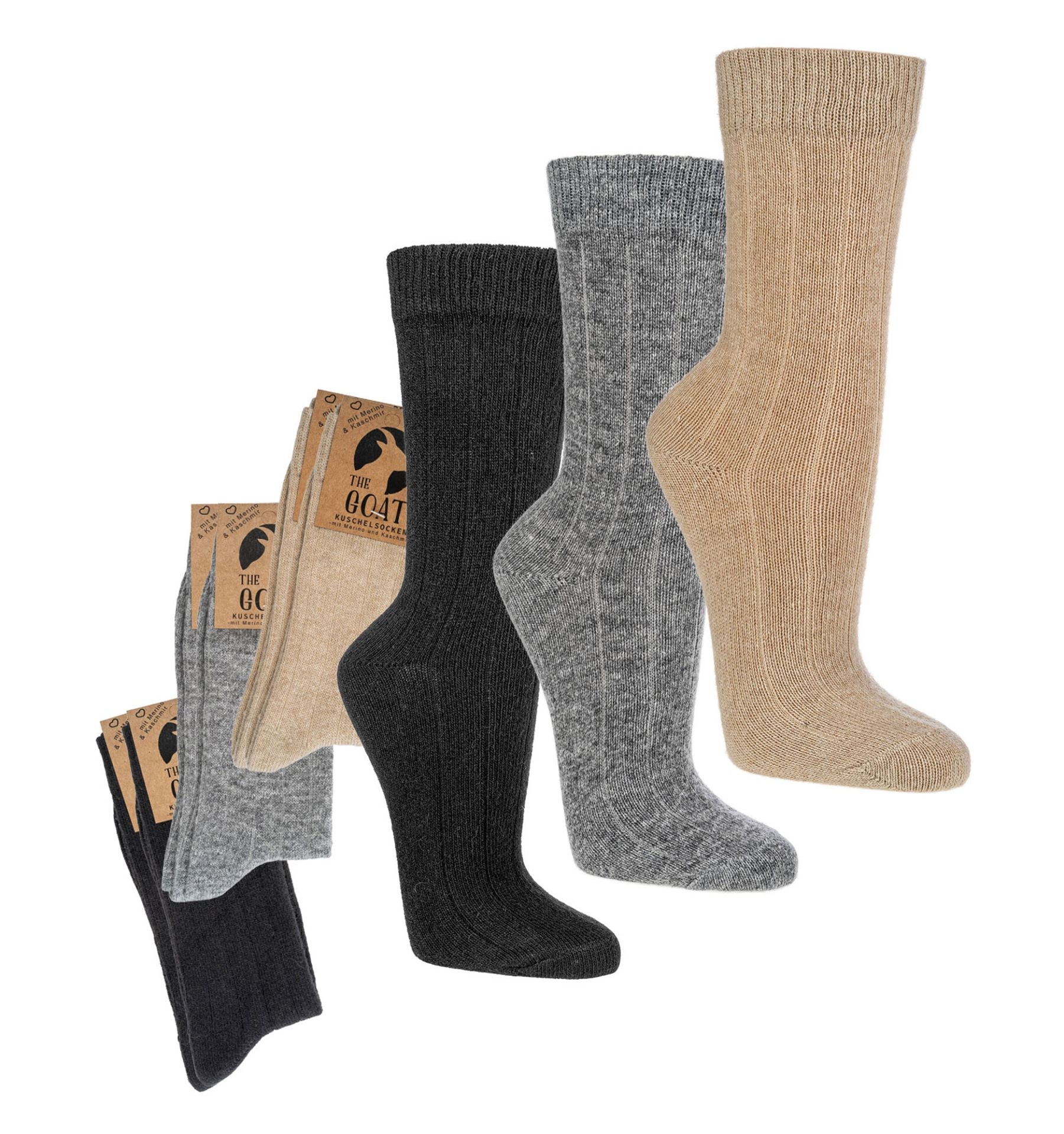 2X Extra Fine Luxury Merino and Cashmere Premium Wool Socks, High-Quality, Winter Socks