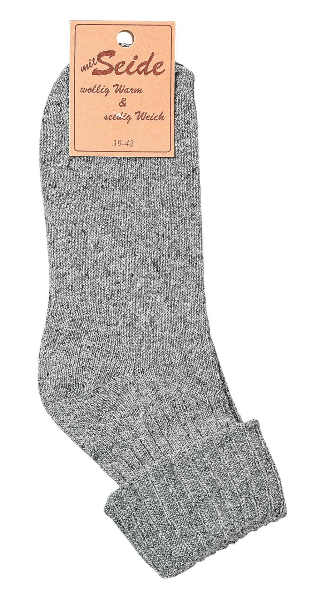 2 Pairs Extra fine Merino Wool with Silk Soft Socks - Unisex Socks