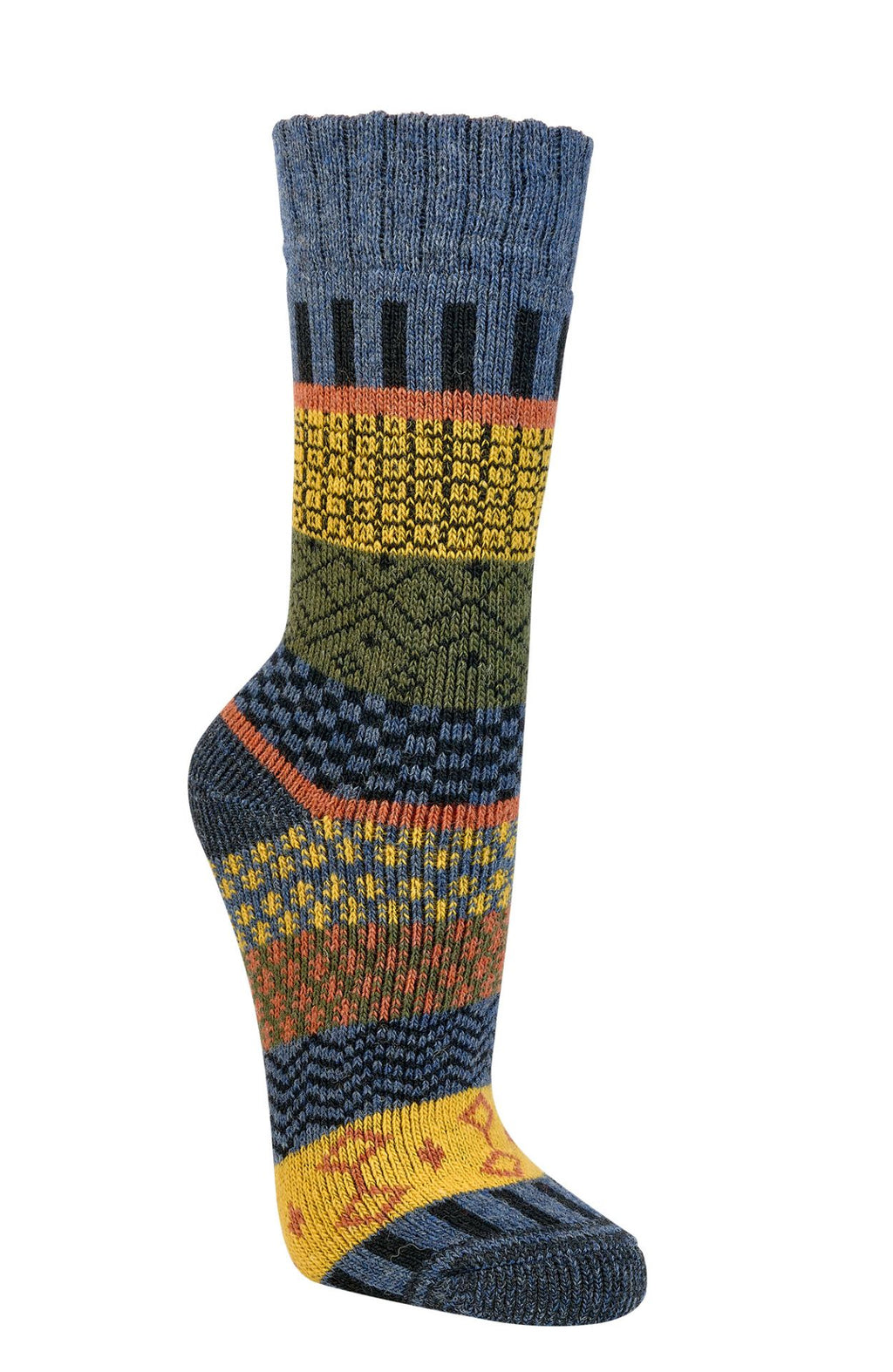 Two Pairs of Norwegian Wool Socks for Men & Women, Nordic Hygge , Thermal Knitted Crew Soft Warm, Full Plush, perfect gift for cold weather