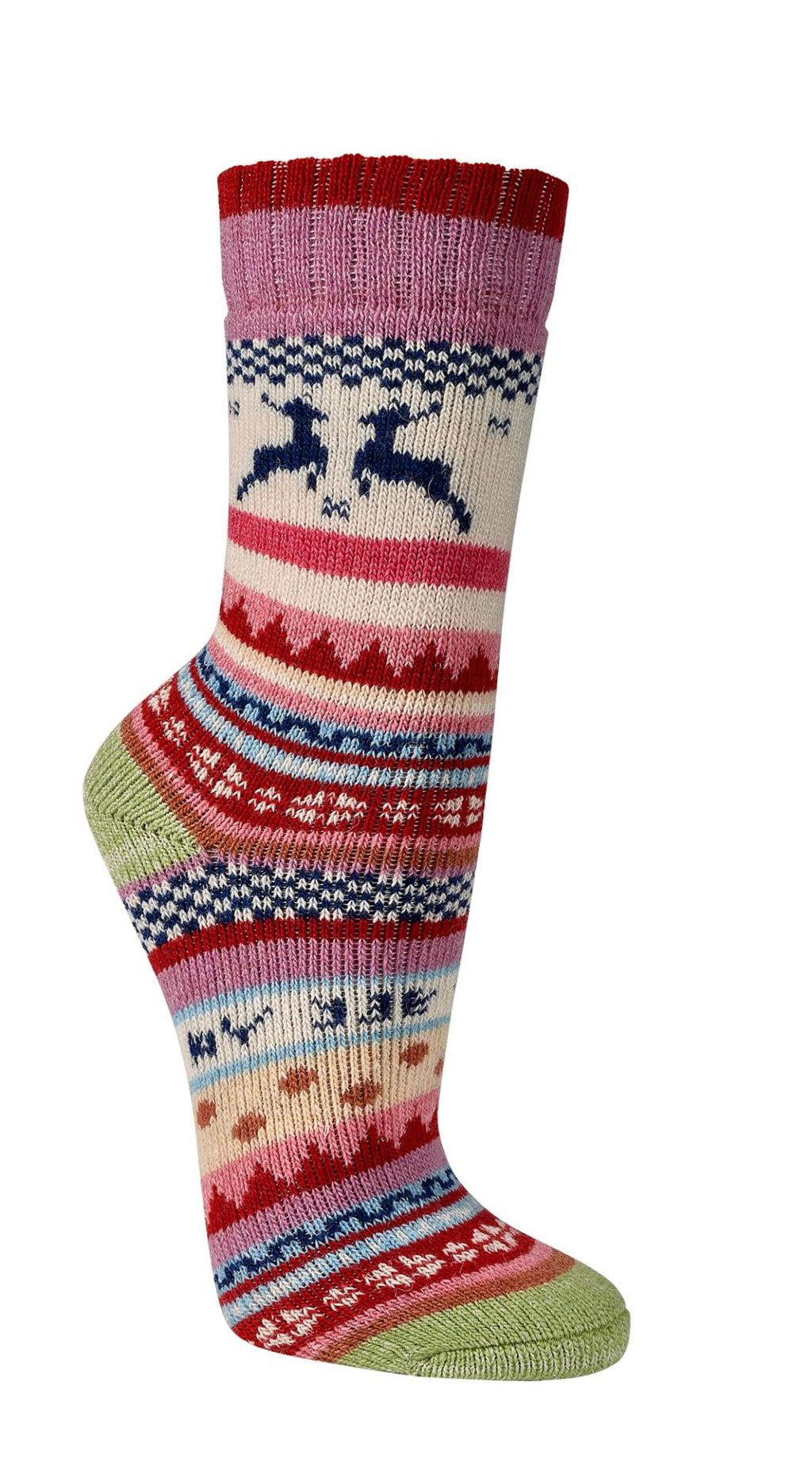 Two Pairs of Norwegian Wool Socks for Men & Women, Nordic Hygge , Thermal Knitted Crew Soft Warm, Full Plush, perfect gift for cold weather