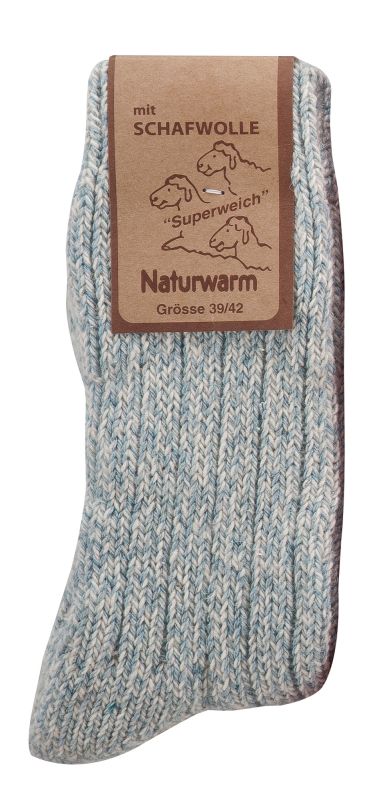 3X, 6X Natural Premium Norwegian Women Merino Wool socks, Lambs wool and cotton blend