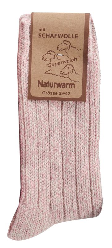 3X, 6X Natural Premium Norwegian Women Merino Wool socks, Lambs wool and cotton blend