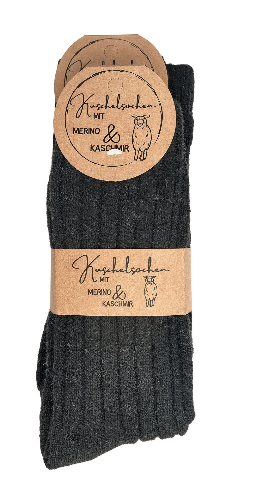 2X Luxury Merino and Cashmere Premium Wool Ribbed Socks, High-Quality