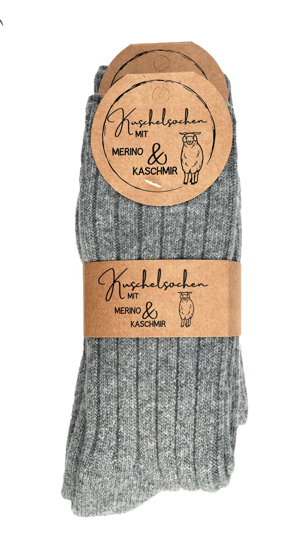 2X Luxury Merino and Cashmere Premium Wool Ribbed Socks, High-Quality