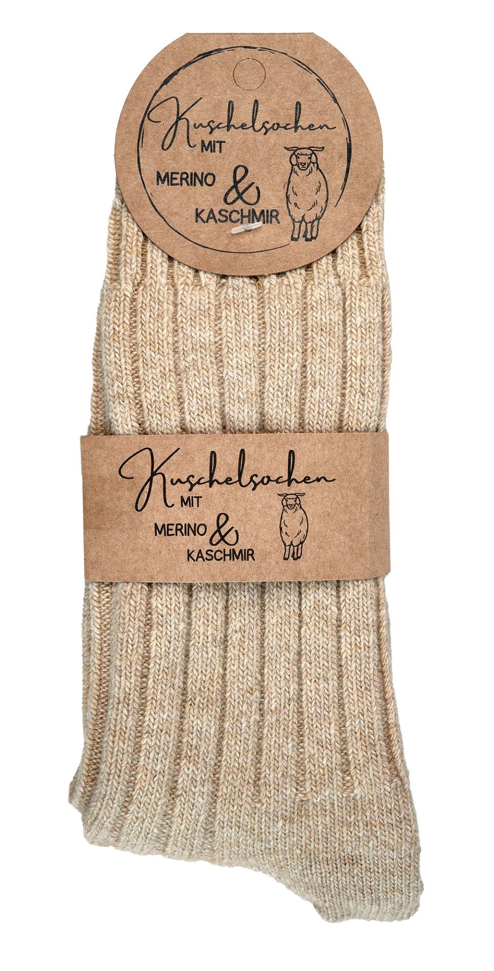 2X Luxury Merino and Cashmere Premium Wool Ribbed Socks, High-Quality