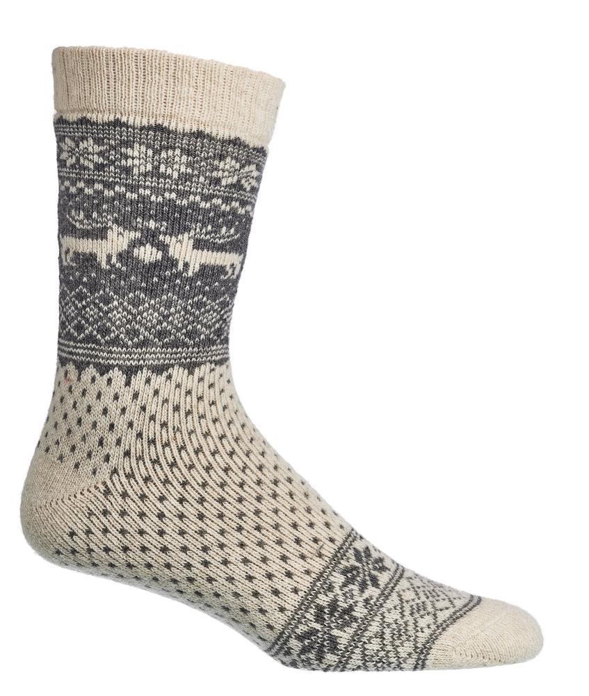 2X Norwegian Wool Socks for Men and women, Winter Thermal Knitted