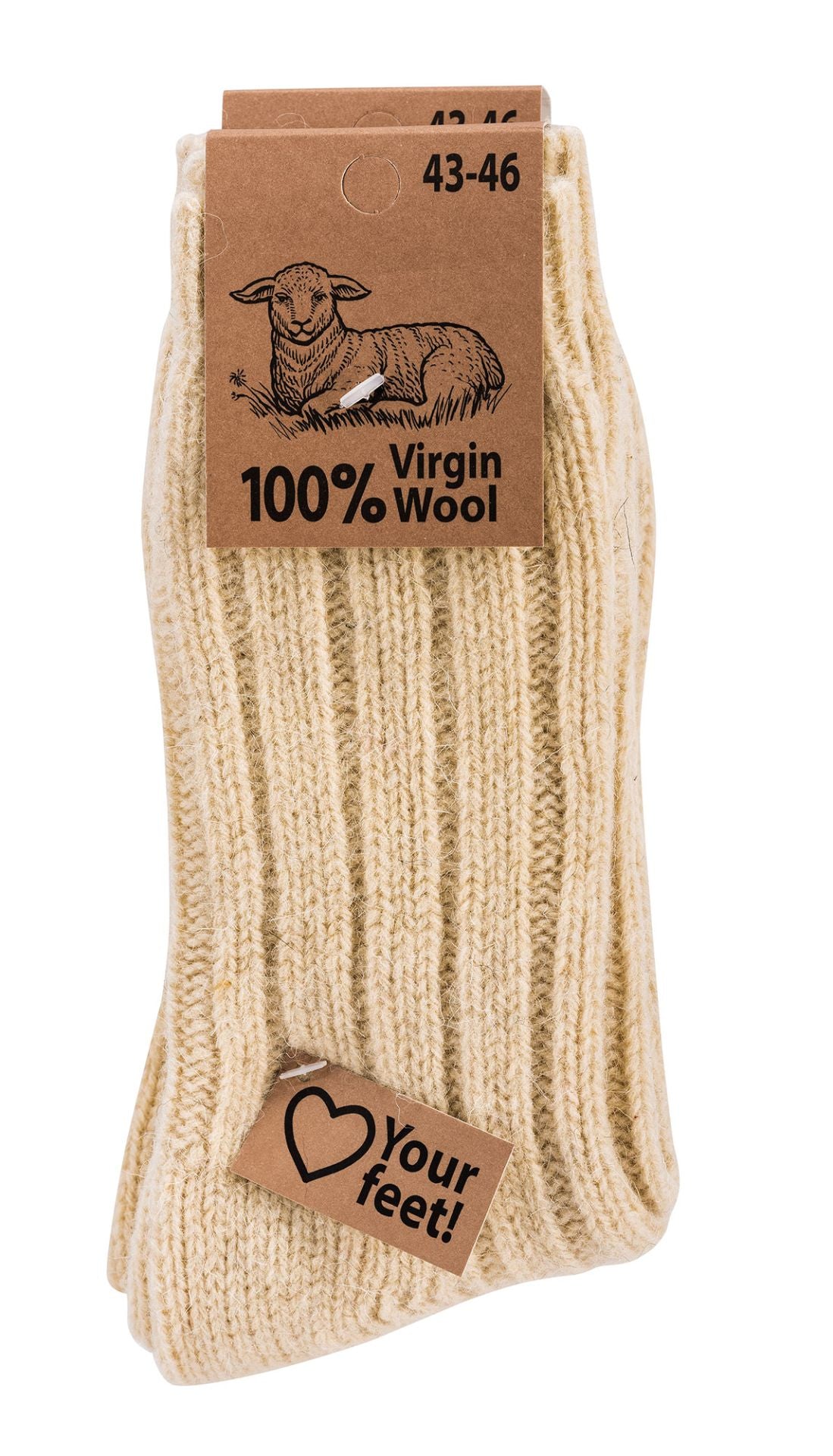 100% Virgin Wool Socks (lamb's first shearing) Men - Women, Extremely warm and soft